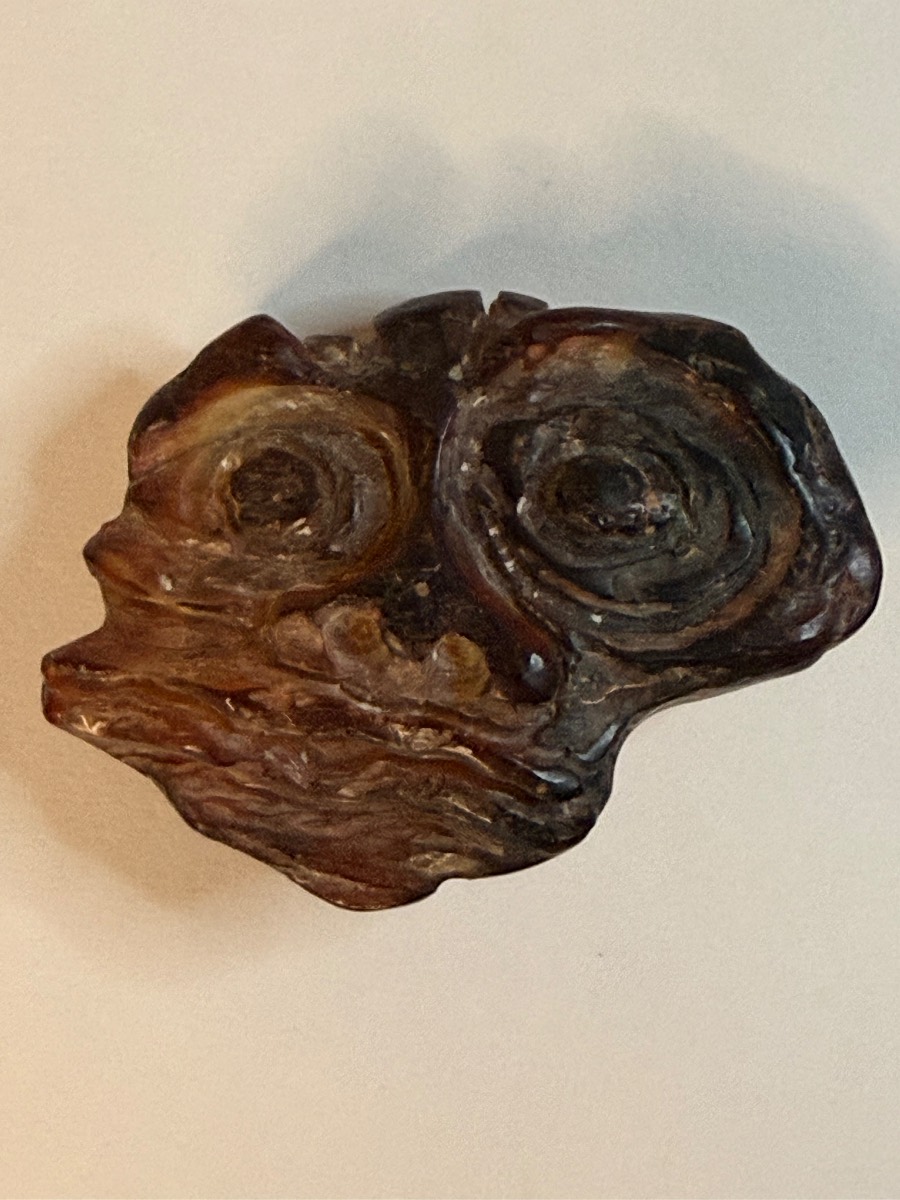 Amber troll head Talismeme artefact