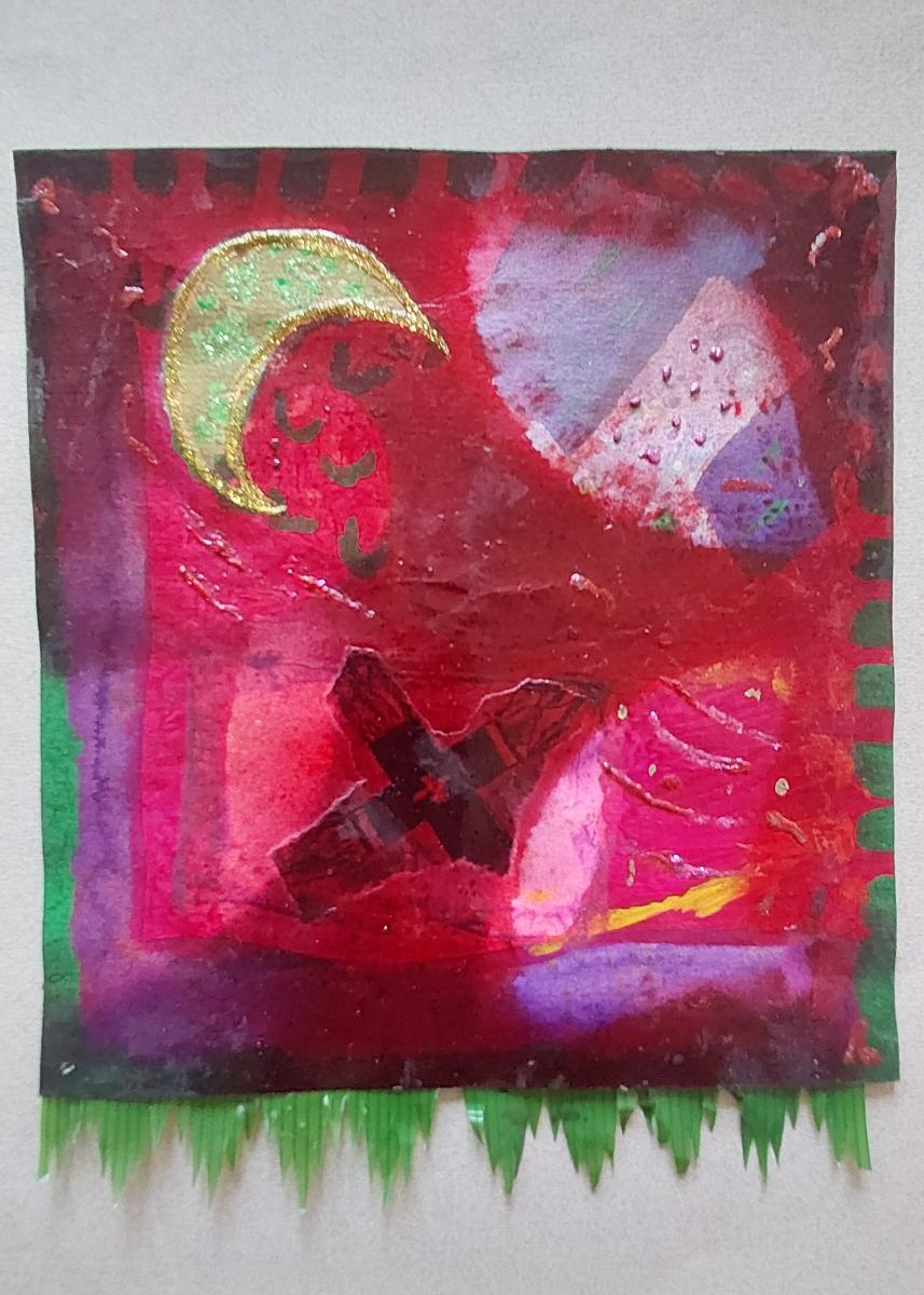 Betye Saar | Original Collage | CROSS 1983