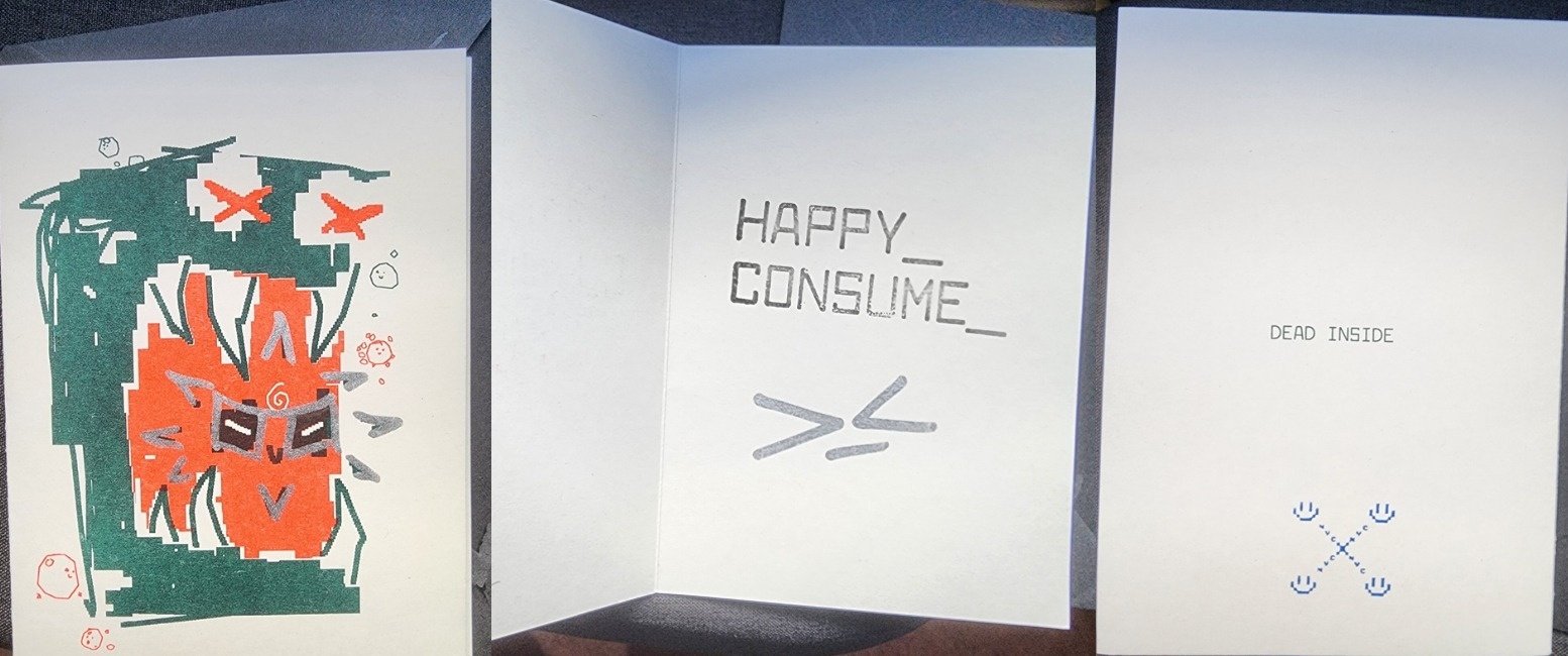 Xcopy NYC Hand signed and embellished Limited Edition Card