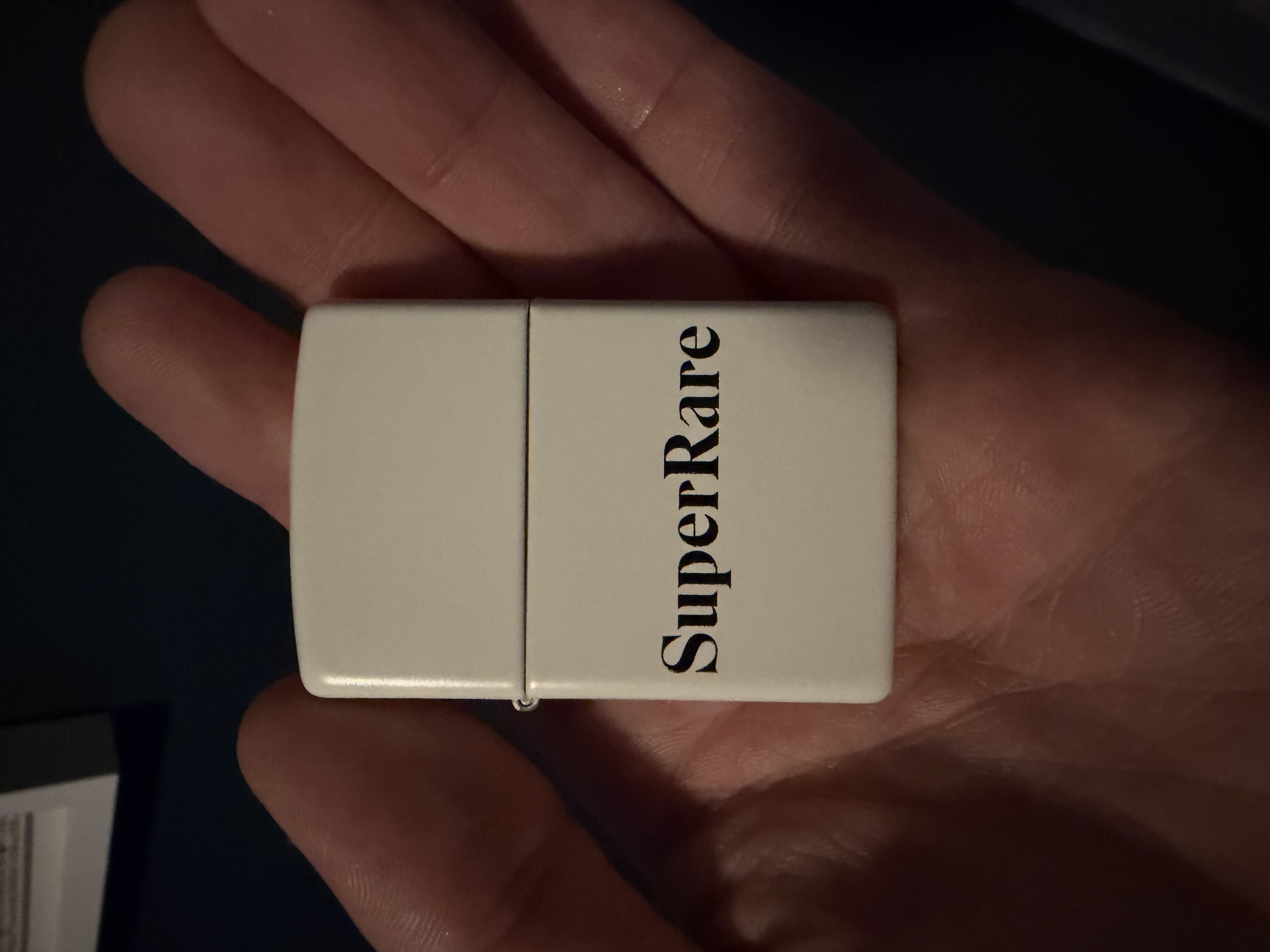 SuperRare Zippo, white (2022)