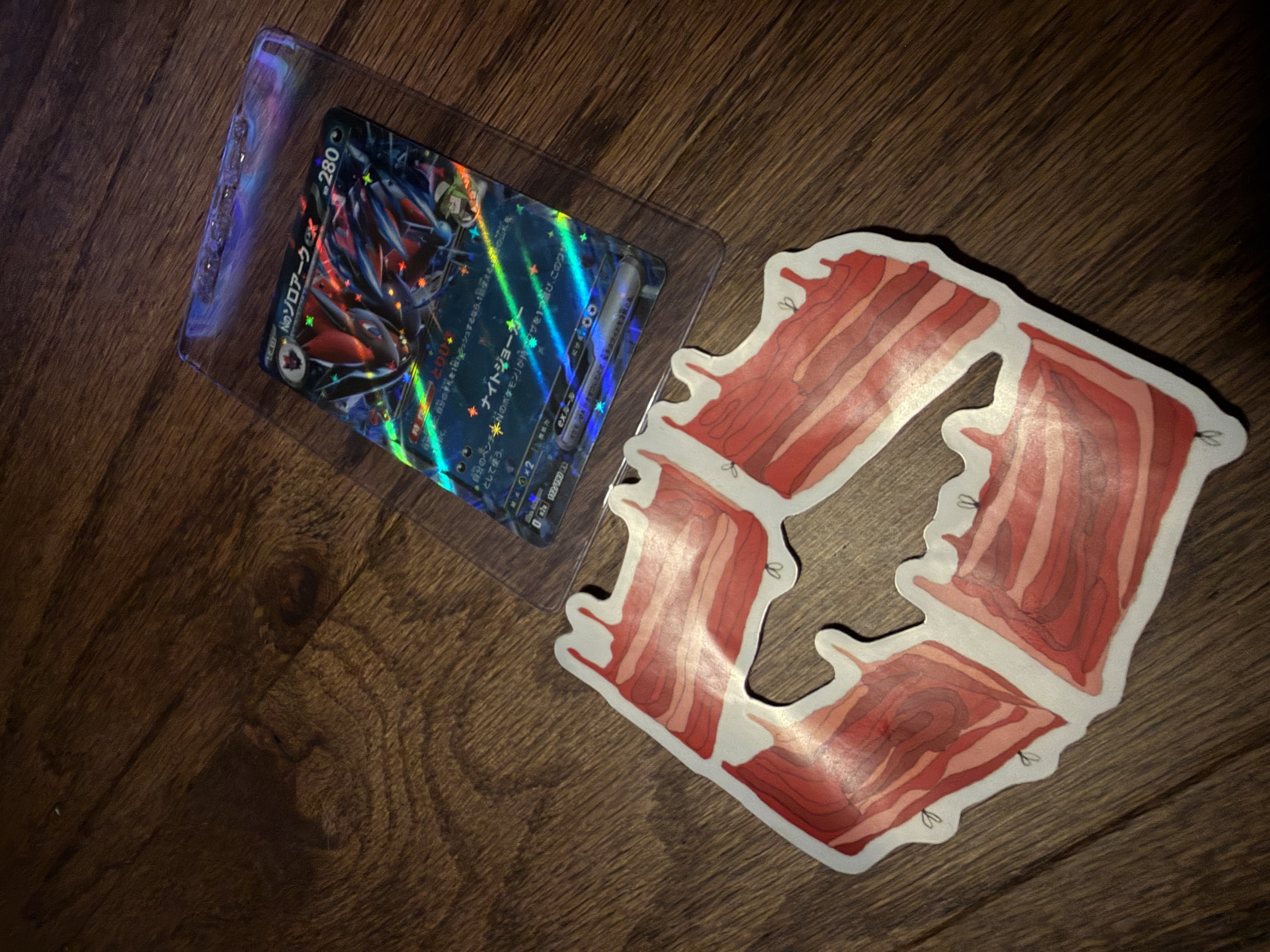 Diewiththemostlikes sticker + Pokemon Card
