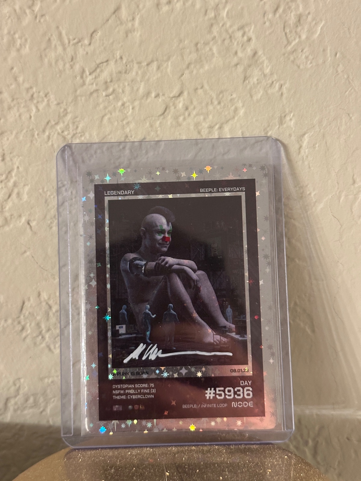 SIGNED Beeple Everydays #5936 Infinite Loop NODE A Punk Is Born Legendary Card